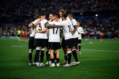 MUNİH, GERMANY - 1 HAZİRAN, 2021: Florian Wirtz, Gol, Gemany milli takımı - UEFA Milletler Ligi 2025 Almanya - Allianz Arena 'da Portekiz' e karşı. 