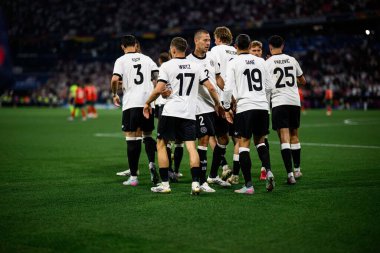 MUNİH, GERMANY - 1 HAZİRAN, 2021: Florian Wirtz, Gol, Gemany milli takımı - UEFA Milletler Ligi 2025 Almanya - Allianz Arena 'da Portekiz' e karşı. 