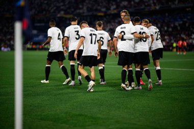 MUNİH, GERMANY - 1 HAZİRAN, 2021: Florian Wirtz, Gol, Gemany milli takımı - UEFA Milletler Ligi 2025 Almanya - Allianz Arena 'da Portekiz' e karşı. 