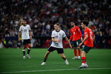 MUNİH, GERMANY - 4 Haziran 2025: Florian Wirtz - UEFA Uluslar Ligi 2025 Almanya - Allianz Arena 'da Portekiz. 