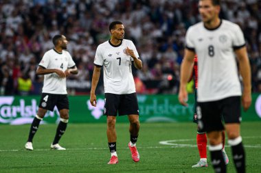 MUNICH, GERMANY - 4 Haziran 2025: Felix Nmecha - UEFA Uluslar Ligi 2025 Almanya - Allianz Arena 'da Portekiz' e karşı. 