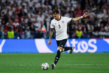 MUNICH, GERMANY - 4 Haziran 2025: Robin Koch - UEFA Milletler Ligi 2025 Almanya - Allianz Arena 'da Portekiz' e karşı. 