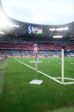 MUNICH, GERMANY - 4 Haziran 2025: Kupa - UEFA Milletler Ligi 2025 Almanya - Allianz Arena 'da Portekiz' e karşı. 