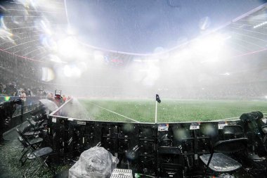 MUNICH, GERMANY - 4 Haziran 2025: Yağmur - UEFA Milletler Ligi 2025 Almanya - Allianz Arena 'da Portekiz' e karşı. 