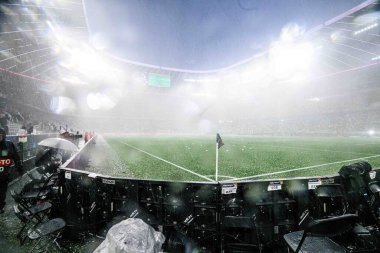 MUNICH, GERMANY - 4 Haziran 2025: Yağmur - UEFA Milletler Ligi 2025 Almanya - Allianz Arena 'da Portekiz' e karşı. 