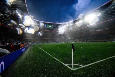 MUNICH, GERMANY - 4 Haziran 2025: Yağmur - UEFA Milletler Ligi 2025 Almanya - Allianz Arena 'da Portekiz' e karşı. 