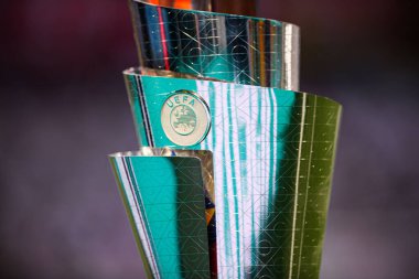 MUNICH, GERMANY - 4 Haziran 2025: Kupa - UEFA Milletler Ligi 2025 Almanya - Allianz Arena 'da Portekiz' e karşı. 