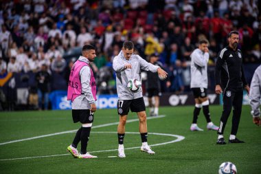 MUNİH, GERMANY - 4 Haziran 2025: Florian Wirtz - UEFA Uluslar Ligi 2025 Almanya - Allianz Arena 'da Portekiz. 