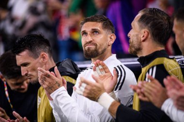 MUNİH, GERMANY - 4 Haziran 2025: Robert Andrich - UEFA Uluslar Ligi 2025 Almanya - Allianz Arena 'da Portekiz' e karşı. 