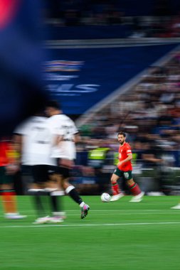MUNİH, GERMANY - 4 Haziran 2025: Bernardo Silva - UEFA Uluslar Ligi 2025 Almanya - Allianz Arena 'da Portekiz' e karşı. 