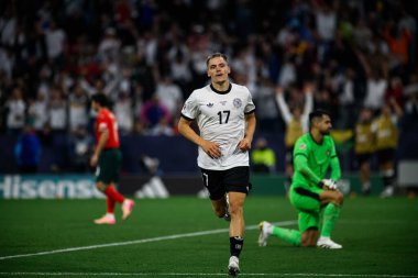 MUNİH, GERMANY - 4 Haziran 2025: Florian Wirtz - UEFA Uluslar Ligi 2025 Almanya - Allianz Arena 'da Portekiz. 