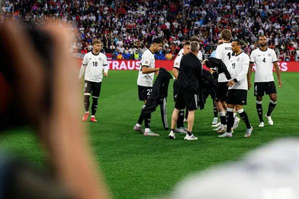 MUNİH, GERMANY - 4 Haziran 2025: Milli takım Almanya - UEFA Milletler Ligi 2025 Almanya - Allianz Arena 'da Portekiz' e karşı. 