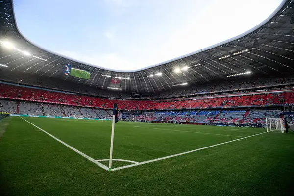 MUNICH, GERMANY - 4 Haziran 2025: Stadyum - UEFA Milletler Ligi 2025 Almanya - Allianz Arena 'da Portekiz' e karşı. 