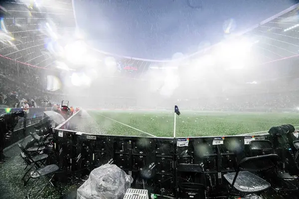 MUNICH, GERMANY - 4 Haziran 2025: Yağmur - UEFA Milletler Ligi 2025 Almanya - Allianz Arena 'da Portekiz' e karşı. 