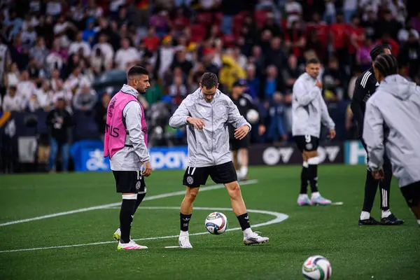 MUNİH, GERMANY - 4 Haziran 2025: Florian Wirtz - UEFA Uluslar Ligi 2025 Almanya - Allianz Arena 'da Portekiz. 