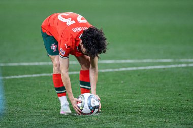 MUNICH, GERMANY - 8 Haziran 2025: Vitinha - UEFA Uluslar Ligi 2025, Allianz Arena 'da İspanya' ya karşı. 