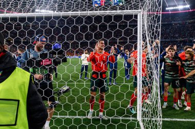 MUNICH, GERMANY - 8 Haziran 2025: Cristiano Ronaldo - UEFA Uluslar Ligi 2025, Allianz Arena 'da İspanya' ya karşı. 