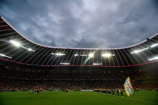 MUNICH, GERMANY - 8 HAZİRAN 2025 UEFA Uluslar Ligi 2025 Portekiz 'e karşı Allianz Arena' da oynanan final maçı.