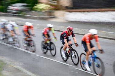 Kolonya, Almanya - 9 Haziran 2025 Köln klasiği. Almanya Şampiyonası ve Avrupa Kupası 2025 Bisiklet Yarışması