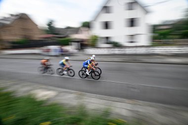 Kolonya, Almanya - 9 Haziran 2025 Köln klasiği. Almanya Şampiyonası ve Avrupa Kupası 2025 Bisiklet Yarışması