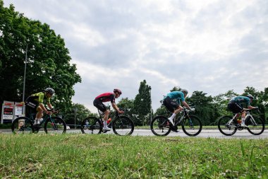 Kolonya, Almanya - 9 Haziran 2025 Köln klasiği. Almanya Şampiyonası ve Avrupa Kupası 2025 Bisiklet Yarışması