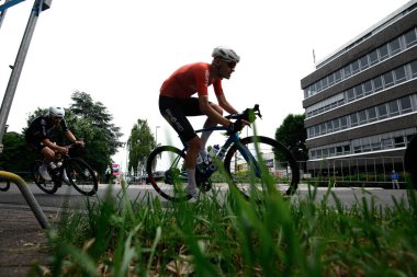 Kolonya, Almanya - 9 Haziran 2025 Köln klasiği. Almanya Şampiyonası ve Avrupa Kupası 2025 Bisiklet Yarışması