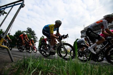 Kolonya, Almanya - 9 Haziran 2025 Köln klasiği. Almanya Şampiyonası ve Avrupa Kupası 2025 Bisiklet Yarışması