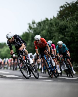 Kolonya, Almanya - 9 Haziran 2025 Köln klasiği. Almanya Şampiyonası ve Avrupa Kupası 2025 Bisiklet Yarışması