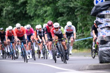 Kolonya, Almanya - 9 Haziran 2025 Köln klasiği. Almanya Şampiyonası ve Avrupa Kupası 2025 Bisiklet Yarışması