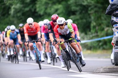 Kolonya, Almanya - 9 Haziran 2025 Köln klasiği. Almanya Şampiyonası ve Avrupa Kupası 2025 Bisiklet Yarışması