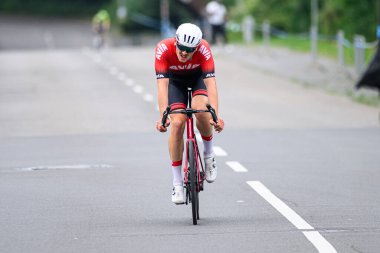 Kolonya, Almanya - 9 Haziran 2025 Köln klasiği. Almanya Şampiyonası ve Avrupa Kupası 2025 Bisiklet Yarışması