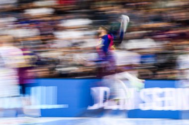 COLOGNE, GERMANY - 14 HAZİRAN 2025: Aleix Gomez Abello - Kamyon Öncüsü 24 EHF FINAL4 Barca ile SC Magdeburg maçı Lanxess Arena 'da.