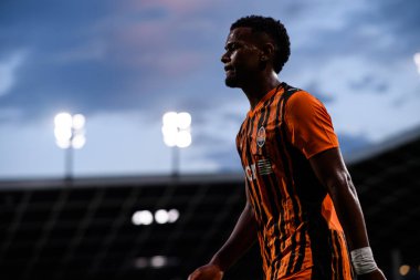 LJUBLJANA, SLOVENIA - 10 Temmuz 2025: Alisson Santana Lopes Da Fonseca - UEFA Avrupa Ligi FC Shakhtar Donetsk, Stadion Stozice 'de İlves' e karşı.