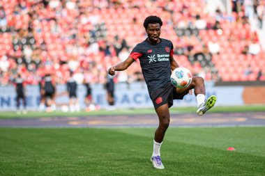 LEVERKUSEN, GERMANY - 5 AĞUSTOS, 2025: Nathan Tella - Bayer 04 Leverkusen Pisa SC 'ye karşı.