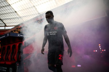 LEVERKUSEN, GERMANY - 5 AĞUSTOS, 2025: Victor Boniface - Bayer 04 Leverkusen Pisa SC 'ye karşı.