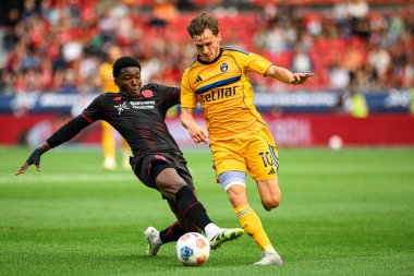 LEVERKUSEN, GERMANY - 5 AĞUSTOS, 2025: Axel Bape - Bayer 04 Leverkusen, Pisa SC 'ye karşı.