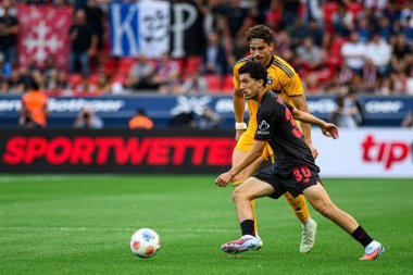 LEVERKUSEN, GERMANY - 5 AĞUSTOS, 2025: İbrahim Maza - Bayer 04 Leverkusen Pisa SC 'ye karşı.