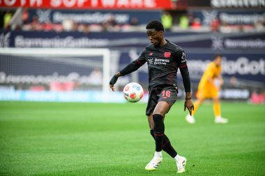 LEVERKUSEN, GERMANY - 5 AĞUSTOS, 2025: Axel Bape - Bayer 04 Leverkusen, Pisa SC 'ye karşı.