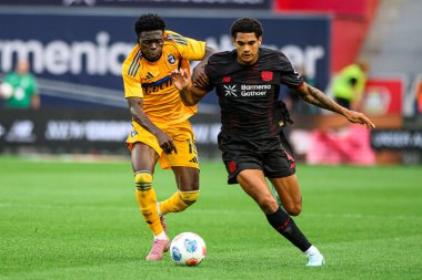 LEVERKUSEN, GERMANY - 5 AĞUSTOS, 2025: Jarell Quansah - Bayer 04 Leverkusen Pisa SC 'ye karşı.