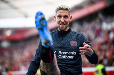 LEVERKUSEN, GERMANY - 5 AĞUSTOS, 2025: Robert Andrich - Bayer 04 Leverkusen Pisa SC 'ye karşı.