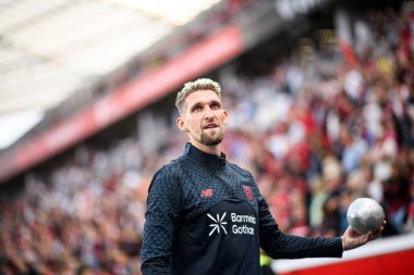 LEVERKUSEN, GERMANY - 5 AĞUSTOS, 2025: Robert Andrich - Bayer 04 Leverkusen Pisa SC 'ye karşı.