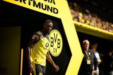 DORTMUND, GERMANY - 10 AĞUSTOS, 2025: Serhou Guirassy - Sezon öncesi maç SiGNAL IDUNA PARK 'ta Borussia Dortmund Juventus' a karşı.