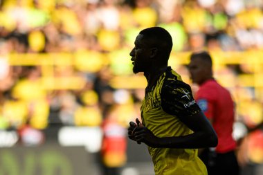 DORTMUND, GERMANY - 10 AĞUSTOS, 2025: Serhou Guirassy - Sezon öncesi maç SiGNAL IDUNA PARK 'ta Borussia Dortmund Juventus' a karşı.