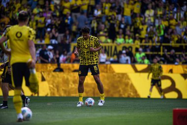 DORTMUND, GERMANY - 10 AĞUSTOS, 2025: Mats Hummels - Sezon öncesi maç SiGNAL IDUNA PARK 'ta Borussia Dortmund Juventus' a karşı.