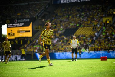 DORTMUND, GERMANY - 10 AĞUSTOS, 2025: Mats Hummels - Sezon öncesi maç SiGNAL IDUNA PARK 'ta Borussia Dortmund Juventus' a karşı.