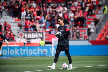 LEVERKUSEN, GERMANY - 23 AUGust, 2025: Janis Blaswich - Bundesliga FC Bayer 04 Leverkusen-TSG 1899 Hoffenheim maçı Bayarena 'da. 