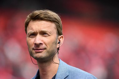 LEVERKUSEN, GERMANY - 23 AĞUSTOS, 2025: Simon Rolfes - Bundesliga FC Bayer 04 Leverkusen-TSG 1899 Hoffenheim maçı Bayarena 'da. 