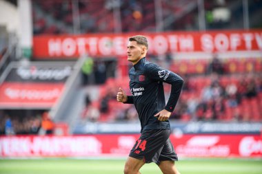 LEVERKUSEN, GERMANY - 23 AĞUSTOS, 2025: Patrik Schick - Bundesliga FC Bayer 04 Leverkusen-TSG 1899 Hoffenheim maçı Bayarena 'da. 