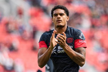 LEVERKUSEN, GERMANY - 23 AĞUSTOS, 2025: - Bundesliga FC Bayer 04 Leverkusen-TSG 1899 Hoffenheim maçı Bayena 'da.
