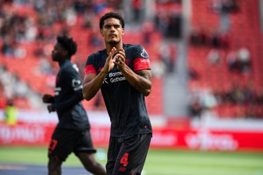 LEVERKUSEN, GERMANY - 23 AĞUSTOS, 2025: - Bundesliga FC Bayer 04 Leverkusen-TSG 1899 Hoffenheim maçı Bayena 'da.